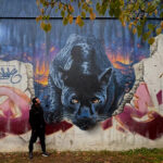 Fresque murale « Saint maur dave baranes » – street art trompe-l'oeil par Dave Baranes