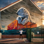 Fresque murale « Calais » – street art trompe-l'oeil par Dave Baranes