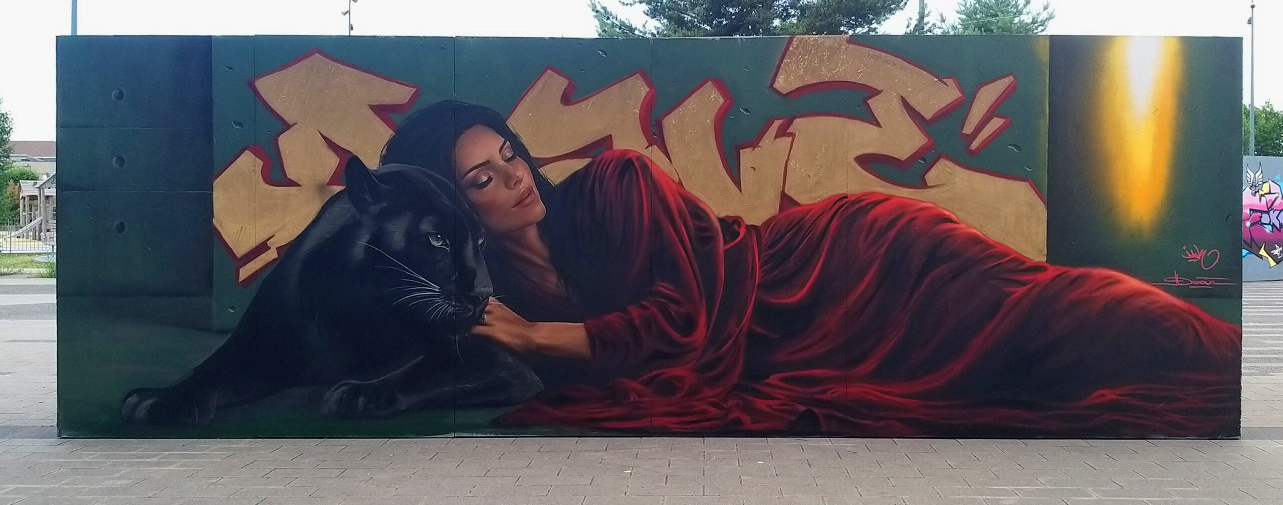 Fresque murale « Fresque festival 240 dave baranes danova » – street art trompe-l'oeil par Dave Baranes