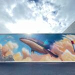 Fresque murale « intermarché courtenay » – street art trompe-l'oeil par Dave Baranes